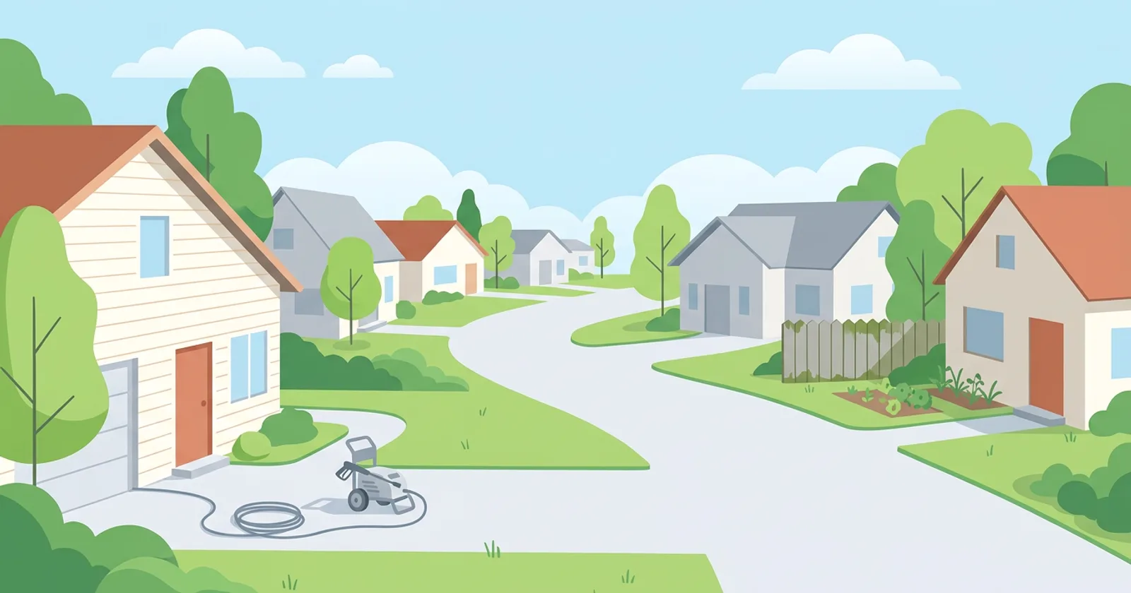 Illustration for Pressure Washing Mistakes Homeowners Make