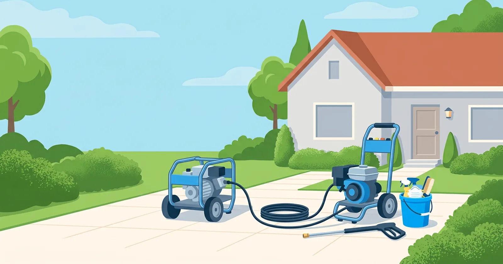 Illustration for Starting a Pressure Washing Business